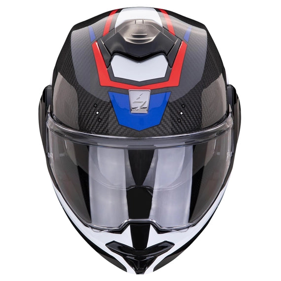 Casco modulare Exo-Tech EVO Carbon - Rover Nero/Rosso/Blu