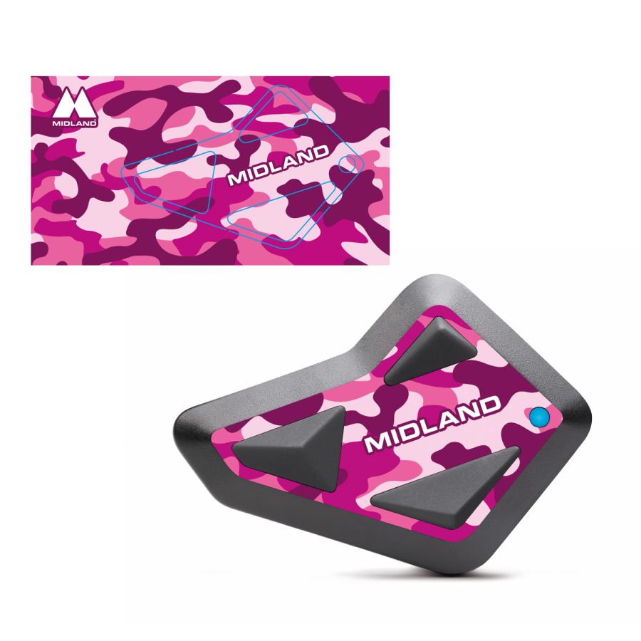 Adesivo Midland Style Cover Pink Camo Per Interfoni della Linea BT MINI (1 pz)