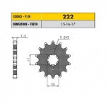 YAMAHA FZ6R 600 2009  PIGNONE PASSO 520 CODICE 3B4