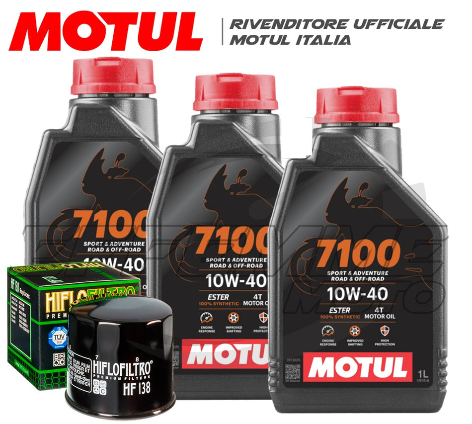 Tagliando SUZUKI GSX-R 750 2006-2010 K6>L0 (3 MOTUL 7100 10W40 + filtro olio)