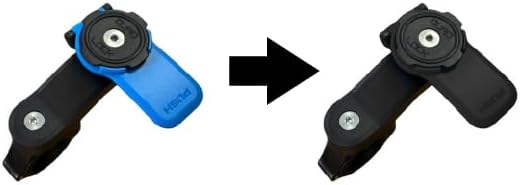 Linguetta telefonica rigida nera compatibile con supporti Quad Lock