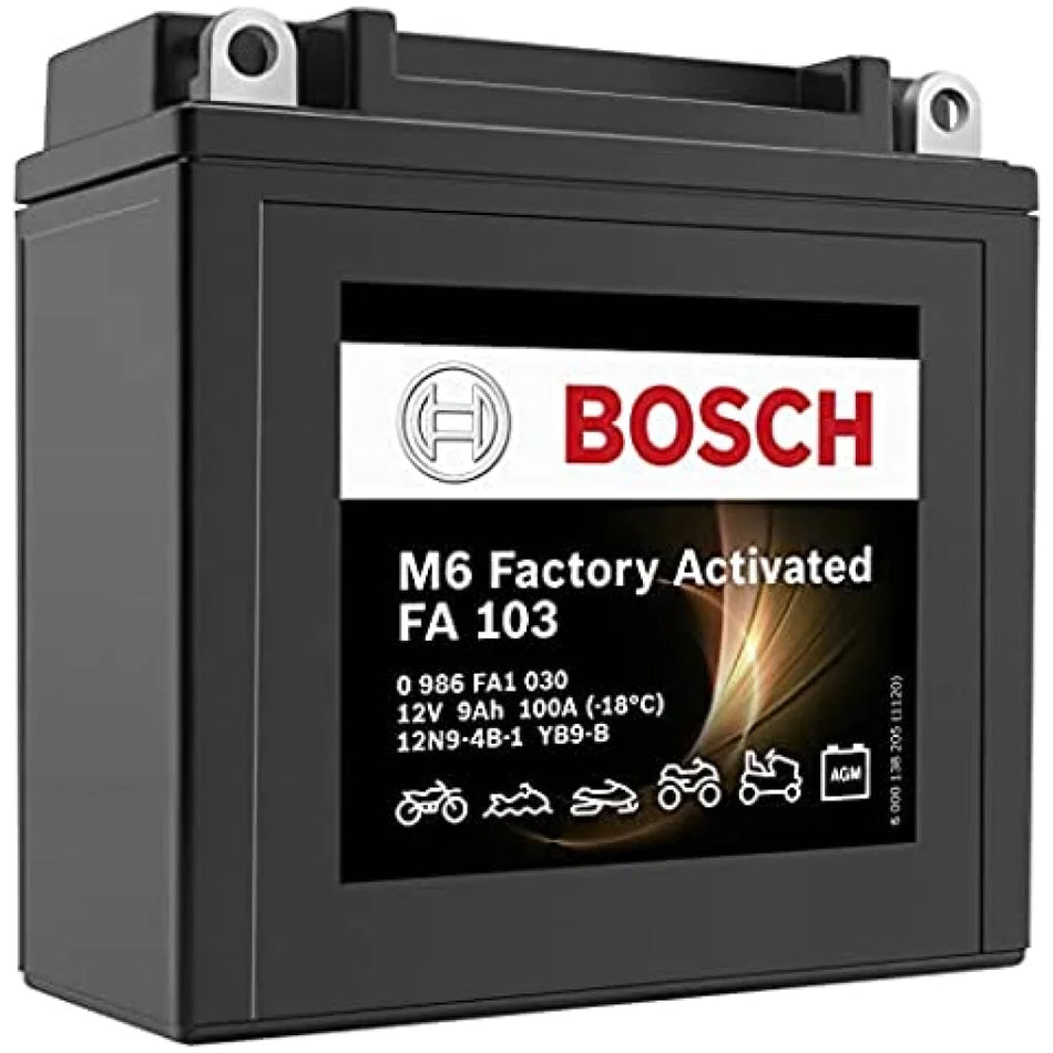 Batteria Bosh M6 FA103 YB9-B Sigillata