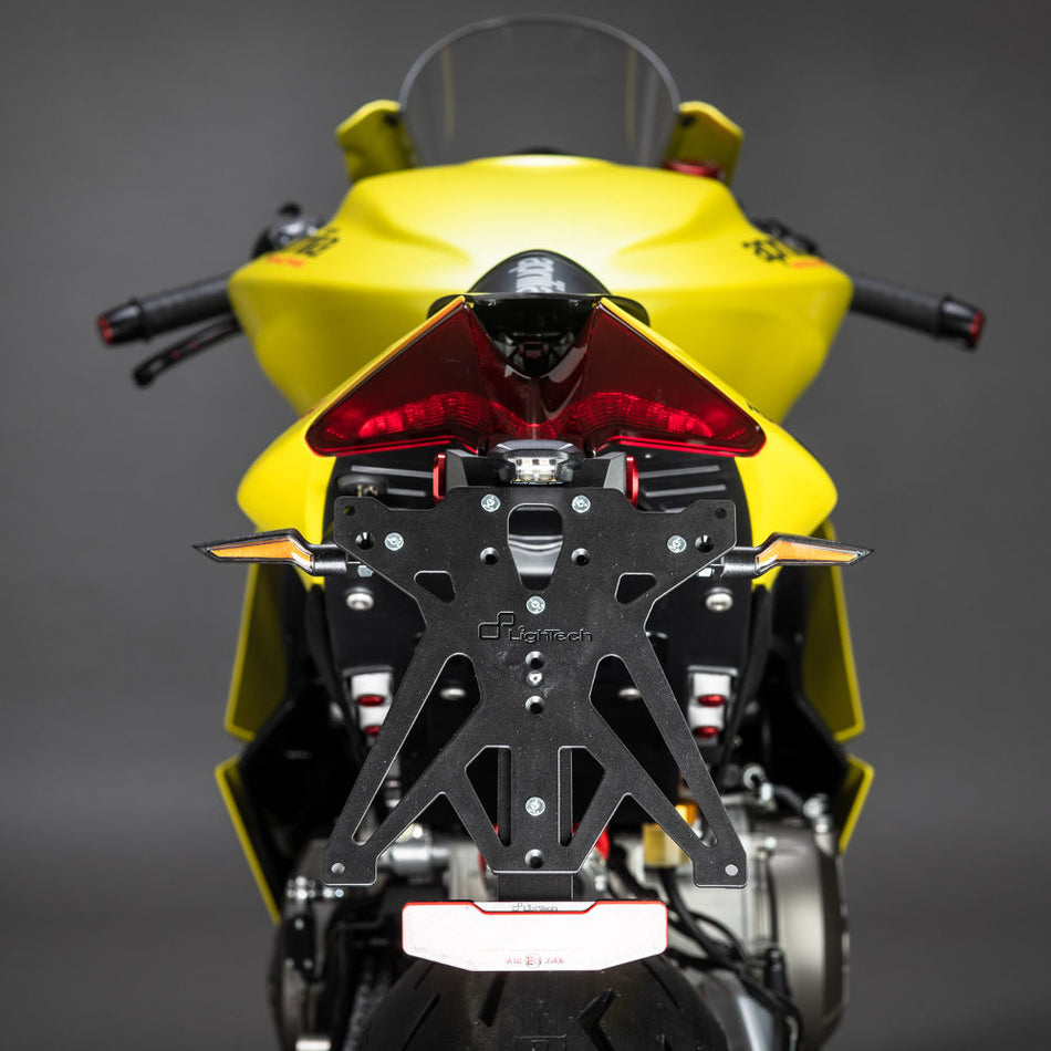 Kit Porta Targa Regolabile Lightech KTARAP109 per APRILIA RS 660 - TUONO