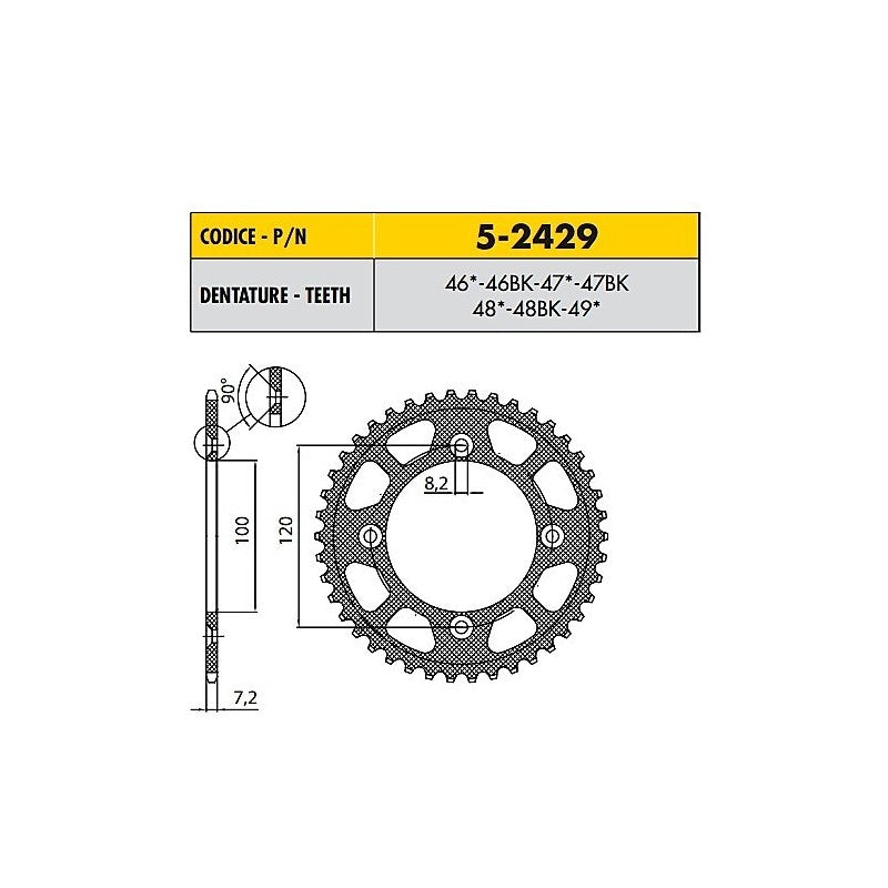 YAMAHA YZ LW 85 2018  CORONA IN ERGAL SILENZIATA PASSO 428 CODICE 5-2429