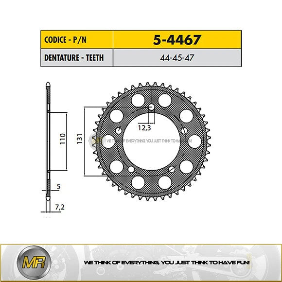 BMW S 1000 R forged/carbon wheel	1000 2014>2020 CORONA PASSO 525 CODICE 5-4467