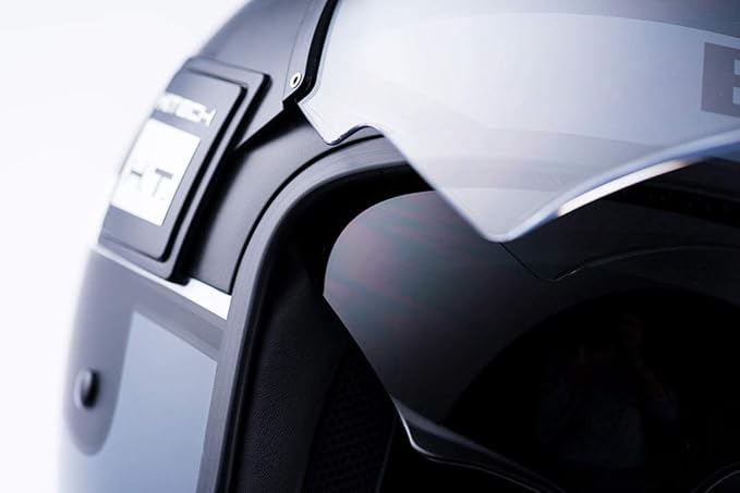 Blauer HT Casco Pod Stripes Nero Grigio Bianco Matt