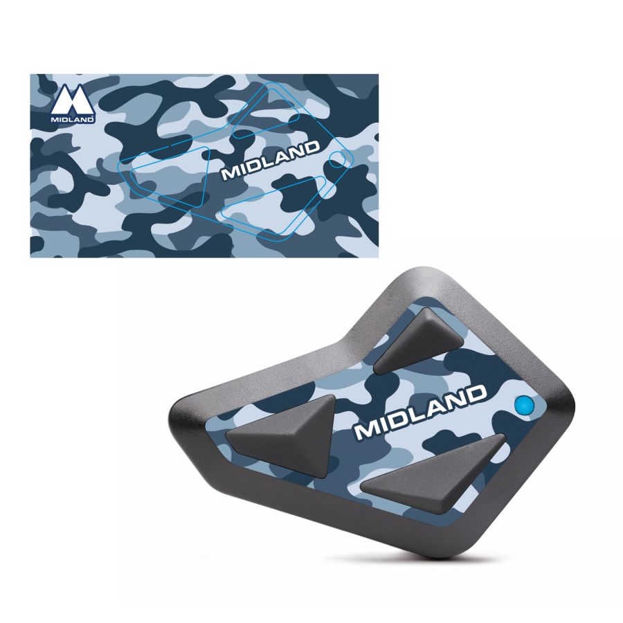 Adesivo Midland Style Cover Grey Camo Per Interfoni della Linea BT MINI (1 pz)