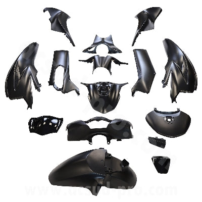 KIT CARENE 13 PEZZI CARENA HONDA SH125 / 150CC 2020-2024 NERO OPACO