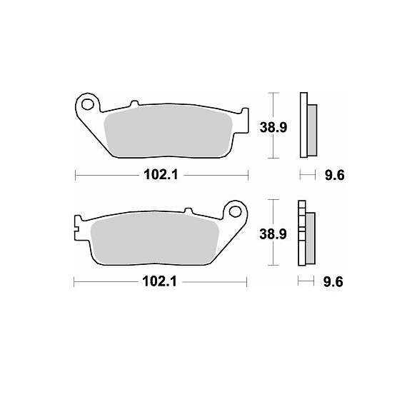 Pastiglie freno anteriori BRAKING HONDA SH 125/150 13-18 SH300 16/18
