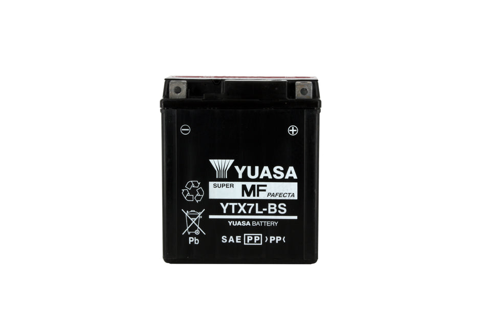 Batteria Yuasa YTX7L-BS AGM senza manutenzione con pacco acido