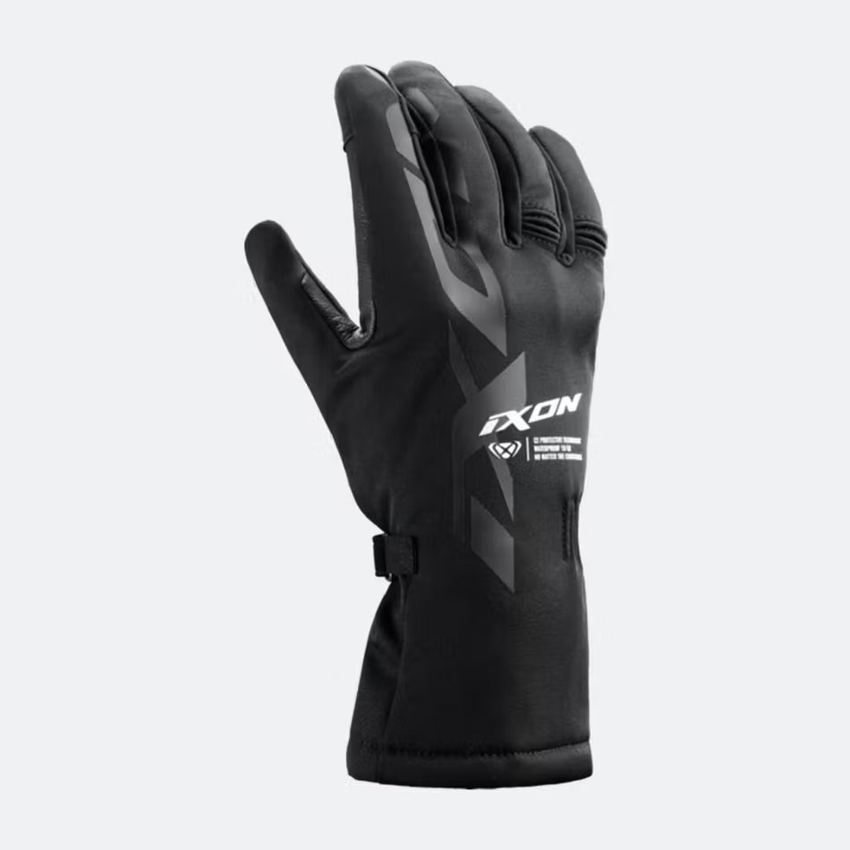 Guanti Moto Ixon MS Tessuto/Pelle Pro Cain 2 LG Nero Bianco