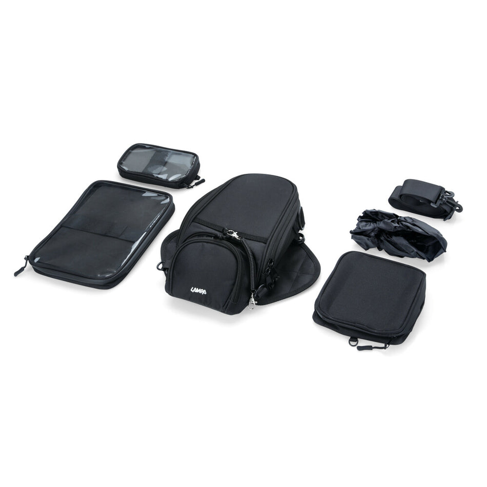 T-Voyager 4 in 1 Tank-Bag, borsa magnetica per serbatoio con kit 3 borselli intercambiabili