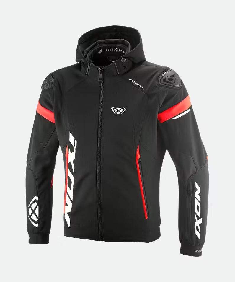 Giacca Giubbotto Moto Ixon PULSION AIR Nero Rosso