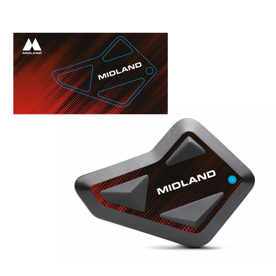 Adesivo Midland Style Cover Red Neon Per Interfoni della Linea BT MINI (1 pz)