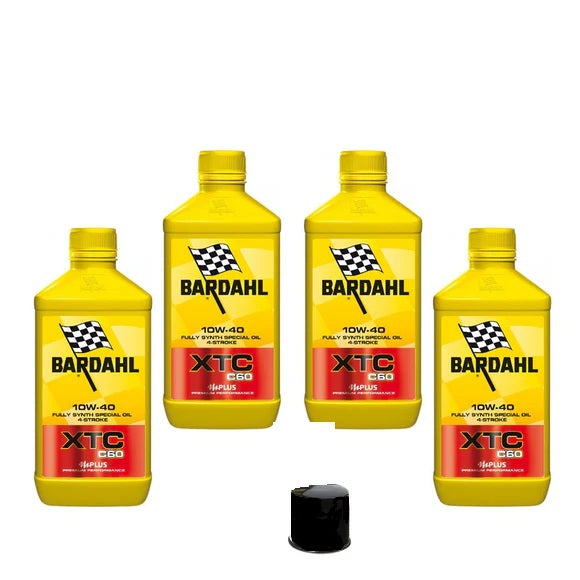 Kit Tagliando Moto - 4 Litri olio Bardahl XTC + Filtro Olio