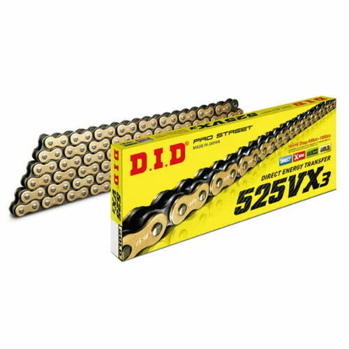 CATENA DID  525  VX3 ORO 120 MAGLIE
