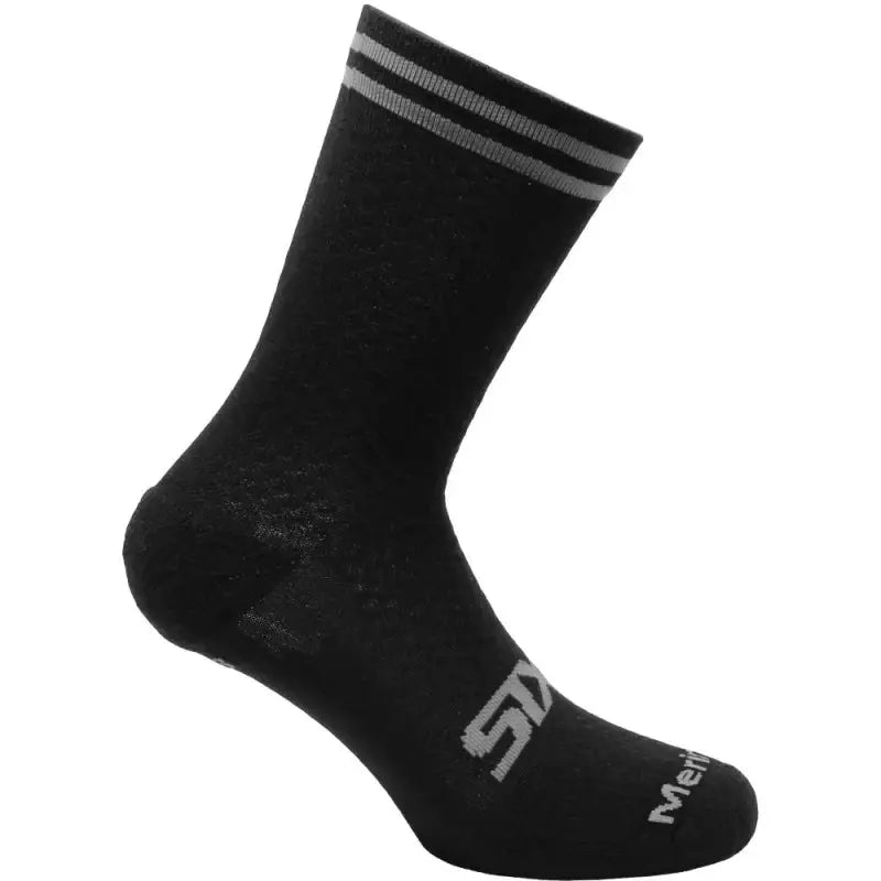 Calza Corta Sixs MERINOS-SOCKS Nero Grigio