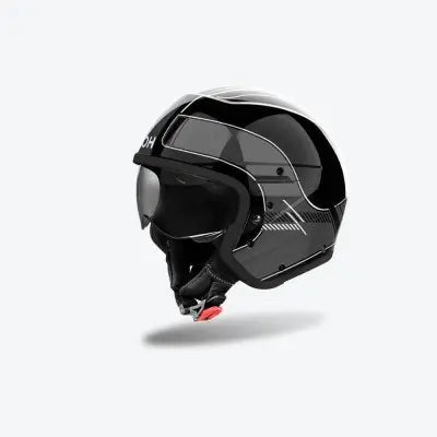 Casco Crossover Airoh J 110 Raster Grigio Scuro Lucido