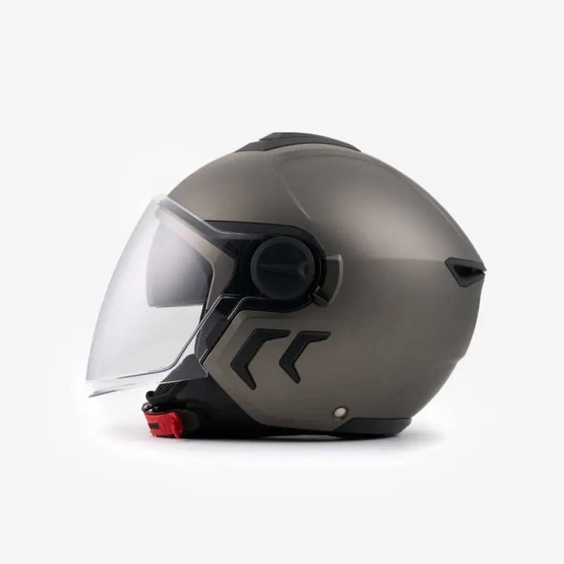 Casco Demi Jet Blauer DJ-01 Monochrome Titanio Opaco