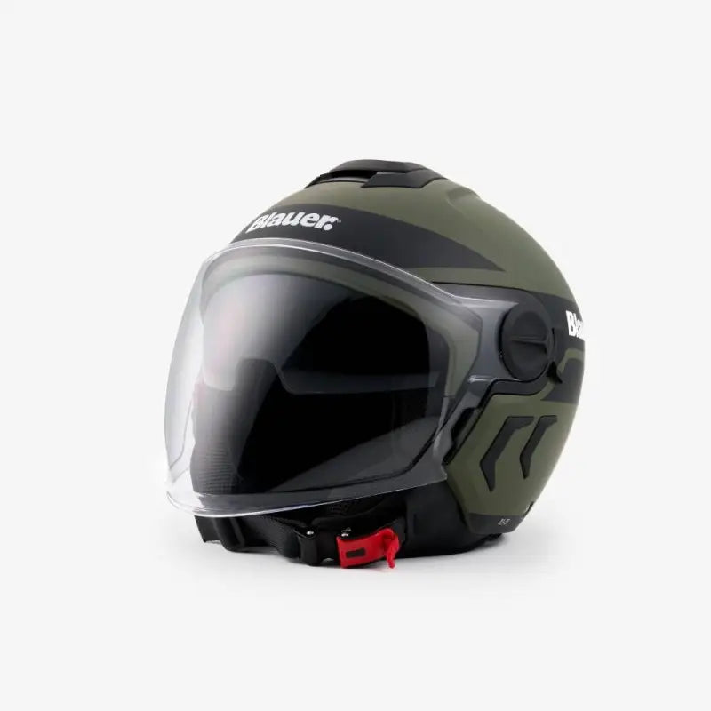 Casco Demi Jet Blauer DJ-01 Verde Opaco