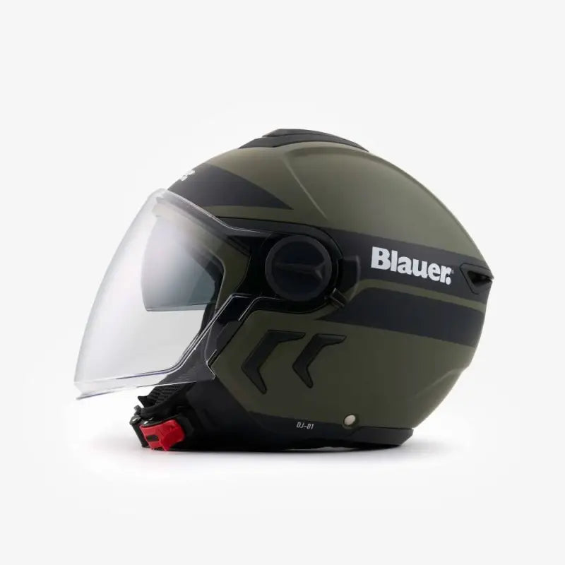 Casco Demi Jet Blauer DJ-01 Verde Opaco