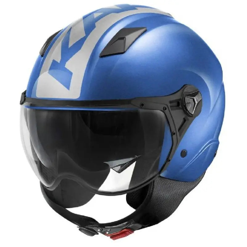 Casco Demi-Jet Kappa KV57 Striker Blu Lucido Agento