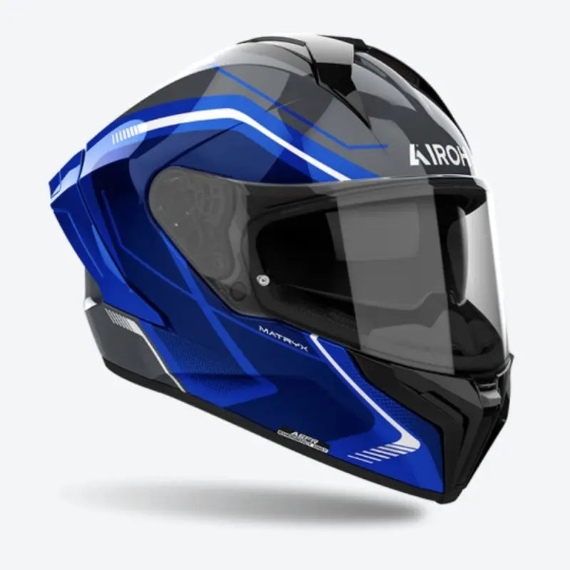 Casco Integrale Airoh Matryx Wide Blu Lucido