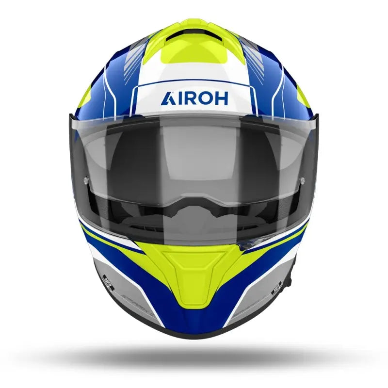 Casco Integrale Airoh Spark 2 Chrono Blu Giallo Lucido