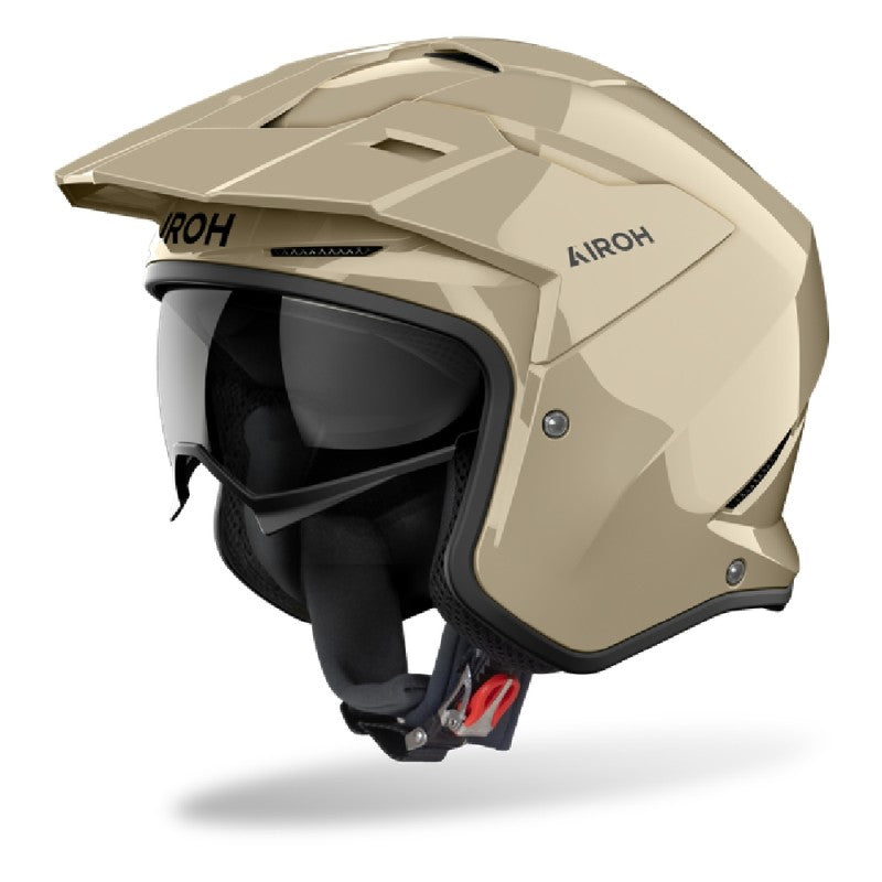 Casco Jet Airoh Kombakt Color Moka Glow Lucido