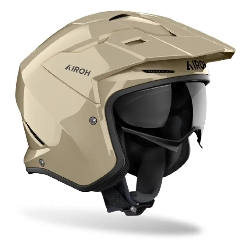 Casco Jet Airoh Kombakt Color Moka Glow Lucido