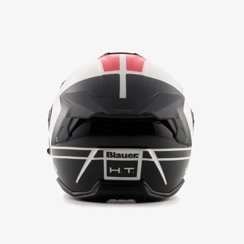 Casco Jet Blauer JJ-01 Bianco Rosso Lucido