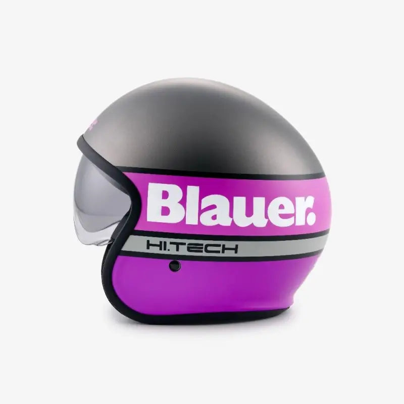 Casco Jet Blauer Pilot 4.0 Titanio Fucsia Opaco