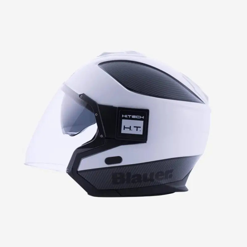 Casco Jet Blauer Solo BTR Bianco Carbon Nero