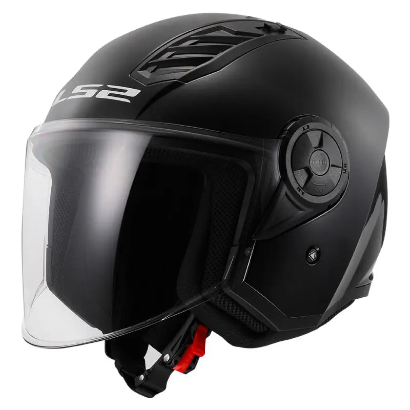 Casco Jet Ls2 OF616 Airflow 2 Solid Nero Lucido