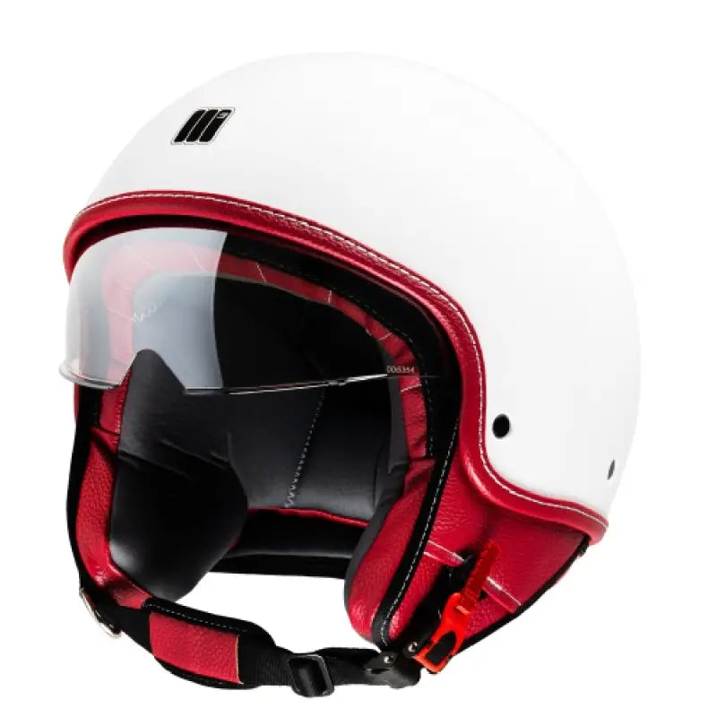 Casco Jet Motocubo 717 Beetle Bianco