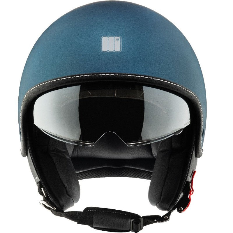 Casco Jet Motocubo 717 Beetle Blu