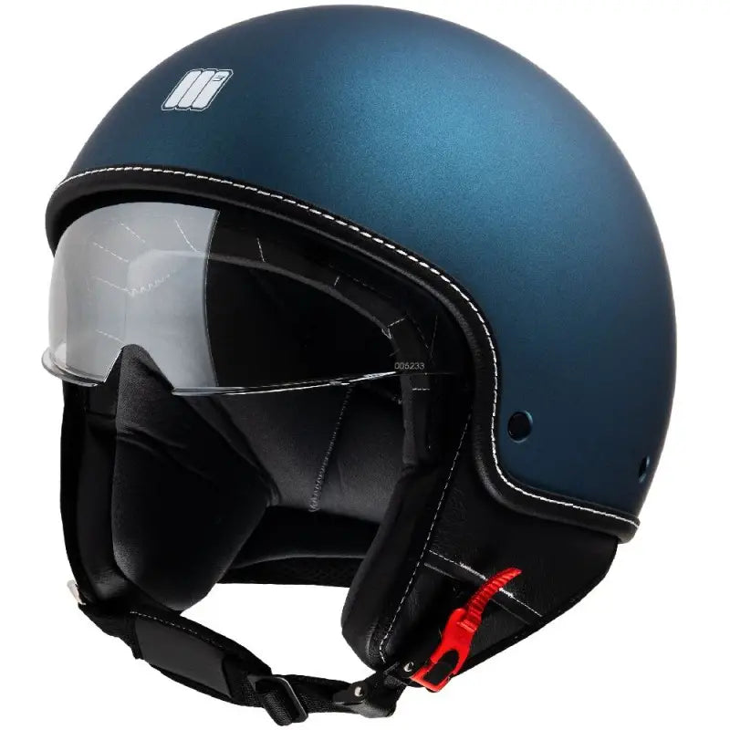 Casco Jet Motocubo 717 Beetle Blu
