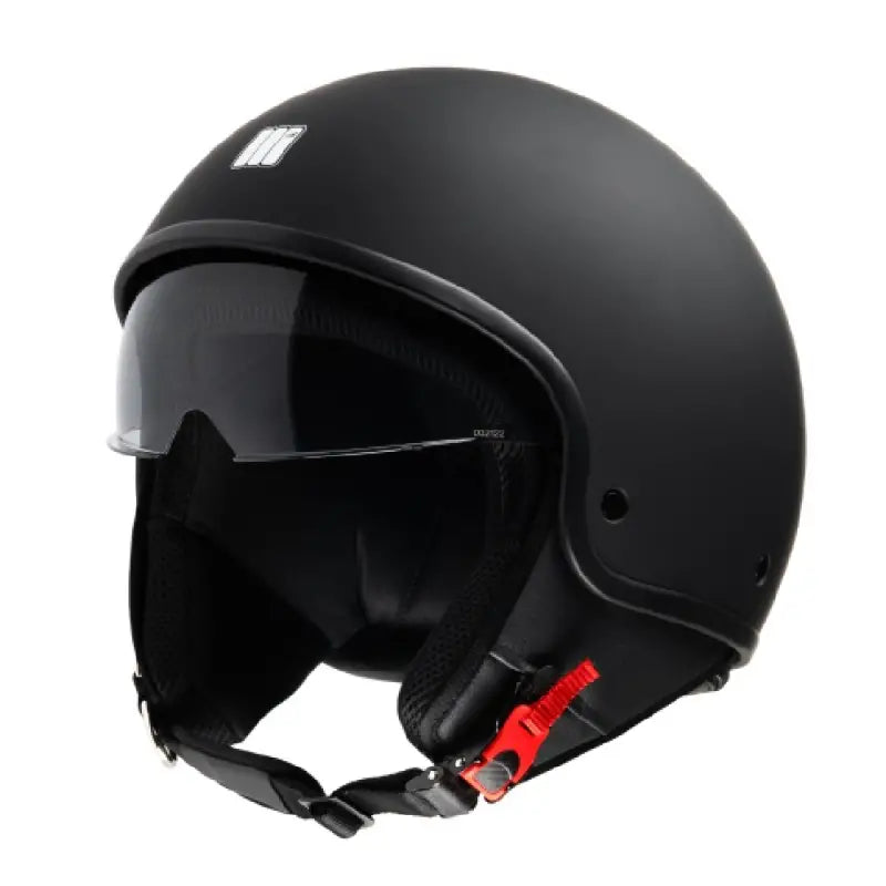 Casco Jet Motocubo 717 Beetle Nero Opaco