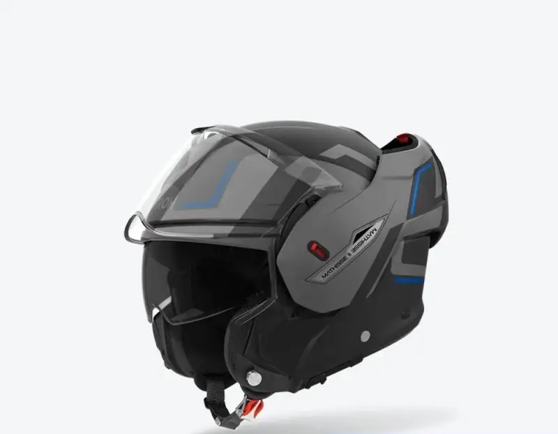 Casco Modulare Reversibile Airoh Mathisse II Genius Blu Opaco