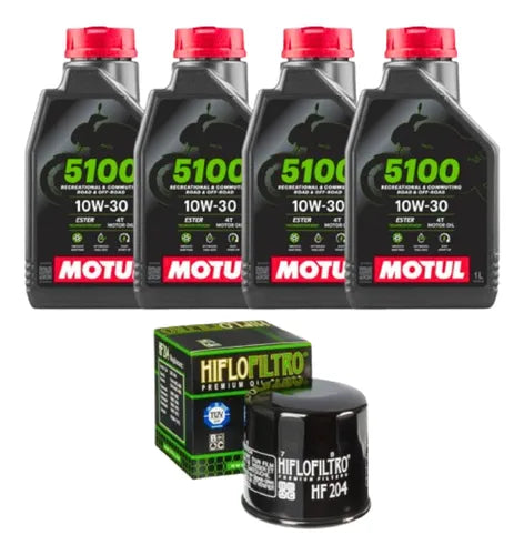 KIT TAGLIANDO X-ADV 750 2017-2021 4lt MOTUL 5100 10W30 + F.OLIO HF204
