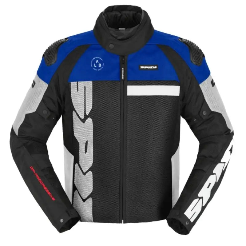 Giacca in Tessuto Spidi Progressive Net H2OUT Nero Blu