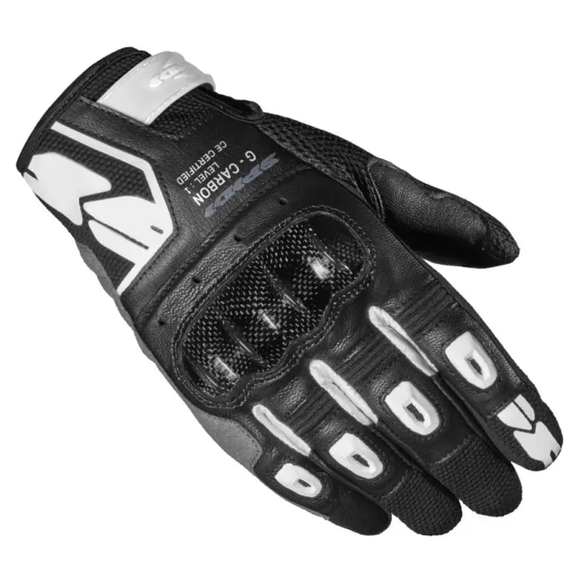Guanti Donna In Pelle G-Carbon Lady Nero Bianco