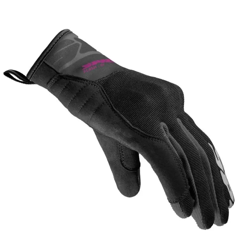 Guanti Donna In Tessuto Flash-Kp Spidi Lady Nero Fucsia