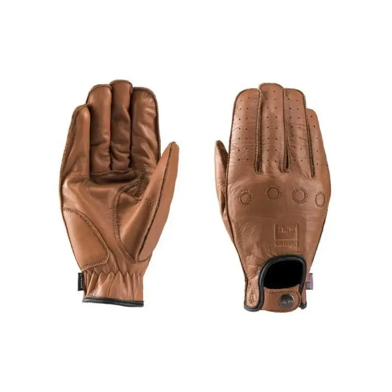 Guanti In Pelle Blauer Routine Vintage Marrone / Nero/ Biscuit