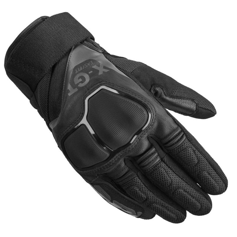 Guanti In Pelle E Tessuto Spidi X-Gt Nero / Nero Giallo / Blu