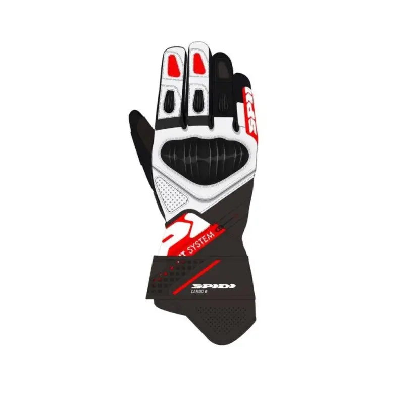 Guanti In Pelle Spidi Carbo Fit Rosso