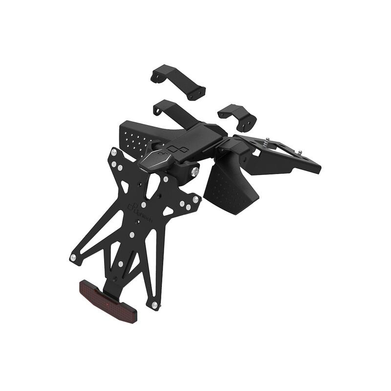 Kit Porta Targa Regolabile Lightech KTARDU123A1 per DUCATI Hypermotard 950 SP