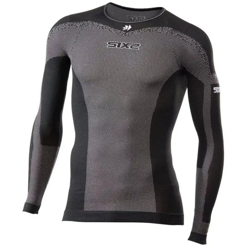 Maglia Intima Tecnica Termica Unisex Sixs Breezy Touch Nero Carbon