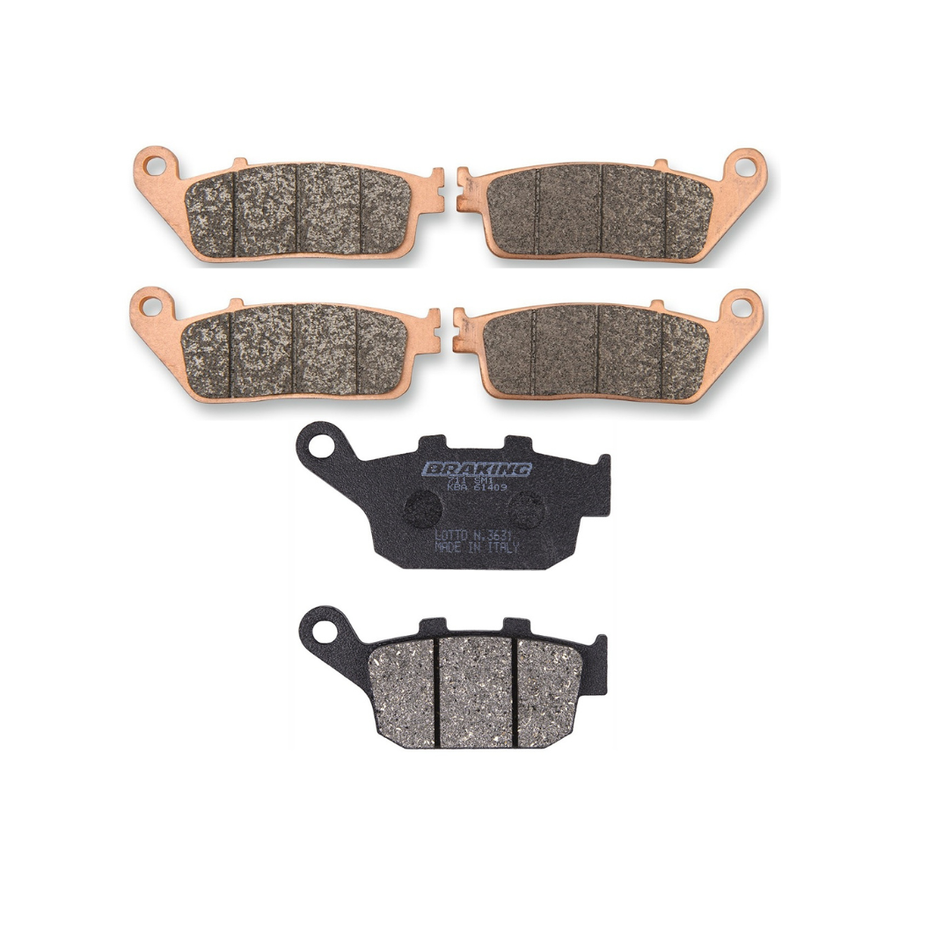 Pastiglie Freno BRAKING ANT+POST TRIUMPH TIGER 800/STREET TRIPLE 675