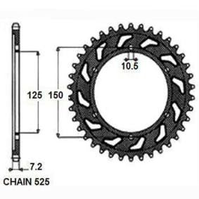 KTM SUPER ADVENTURE S 1290  2015>2022 CORONA PASSO 525 CODICE 1-4553